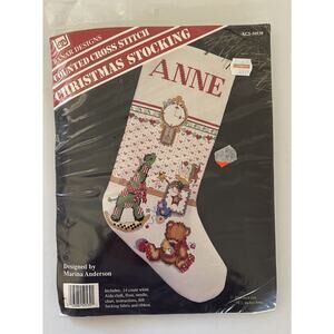 Banar Designs Cross Stitch Christmas Stocking Kit XCS-50539 - Toys Clock Sealed